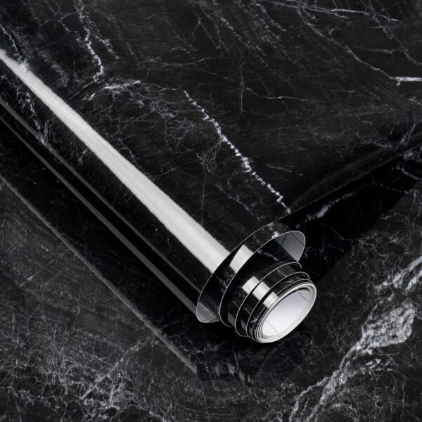 A roll of Marble Wallpaper 15.7in*118in and A roll of Wood Wallpaper 15.7in*118in